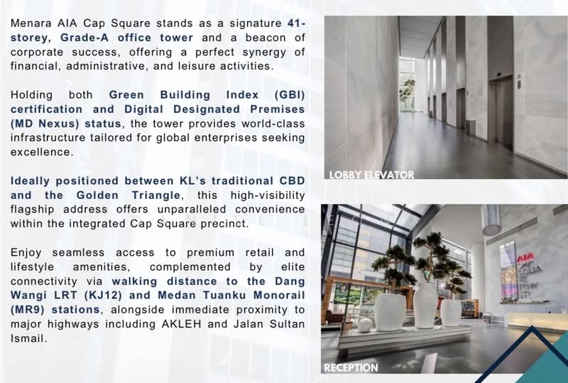 Office for Rent in KL City Centre (Kuala Lumpur) - Daniel Leong - Lobby - PropertyGuru.com.my
