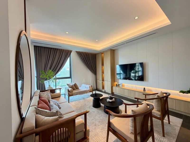 Kondominium untuk Dijual di Capella Embassy (D'Rapport Residences) - Nova Chua - Living Room - PropertyGuru.com.my