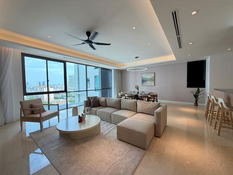 Kondominium untuk Dijual di Capella Embassy (D'Rapport Residences) - Nova Chua - Living Room - PropertyGuru.com.my