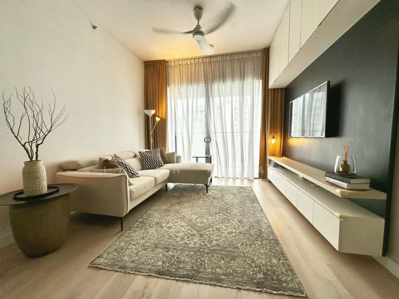Service Residence for Sale at Setia City Residences - Izzah Alias - Living Room - PropertyGuru.com.my