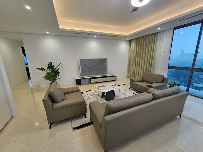 Kondominium untuk Disewa di Capella Embassy (D'Rapport Residences) - Martin Lee - Living Room - PropertyGuru.com.my