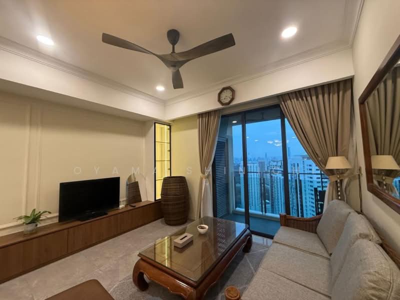 Kediaman Servis untuk Disewa di Ooak Suites @ Kiara 163 - Oyama Shinichi - Living Room - PropertyGuru.com.my