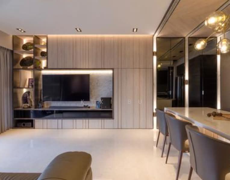 Service Residence for Sale at Almyra Residences - Kiki Bu - Living Room - PropertyGuru.com.my