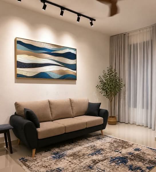 Service Residence for Rent at BeCentral @ i-City - Faridah Samah - Living Room - PropertyGuru.com.my