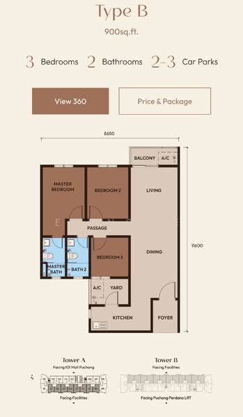 Servis Apartment untuk Dijual di Ara Residences - Evans Ee - PropertyGuru.com.my