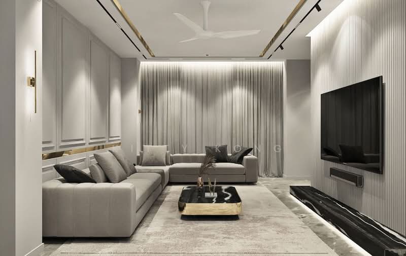 Service Residence for Sale at Greenfield Residence - Kitty Kong - Living Room - PropertyGuru.com.my