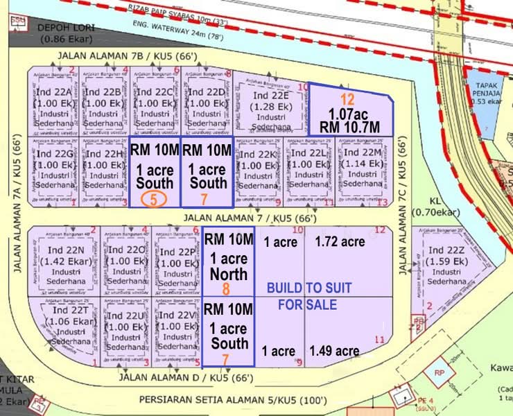 Tanah Perindustrian untuk Dijual di Seksyen U13 (Setia Alam) - Toh Kai Seng - PropertyGuru.com.my