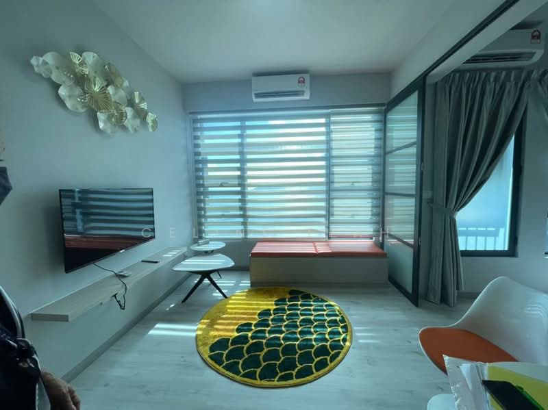 Servis Apartment untuk Disewa di Jesselton Quay CityPads - Celine Teah - Living Room - PropertyGuru.com.my