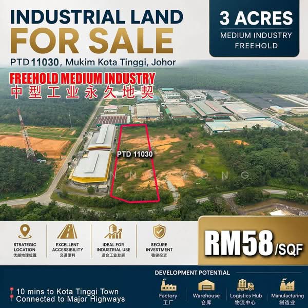 Industrial Land for Sale in Kota Tinggi (Johor) - JOANNE YONG - Exterior - PropertyGuru.com.my