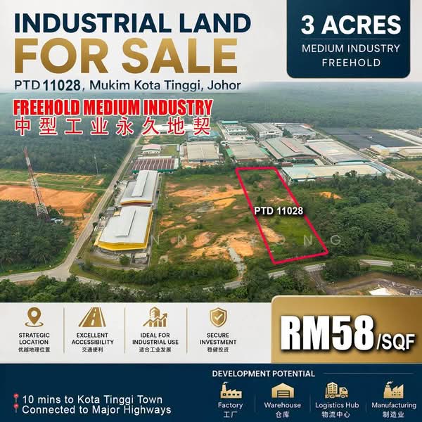 Industrial Land for Sale in Kota Tinggi (Johor) - JOANNE YONG - Exterior - PropertyGuru.com.my