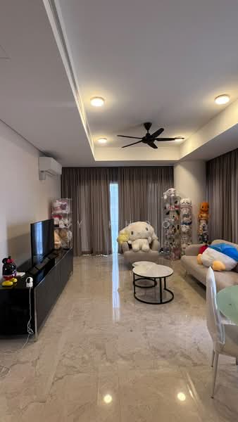 Service Residence for Sale at Pavilion Residences - CY Khoo - Living Room - PropertyGuru.com.my