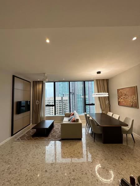 Service Residence for Sale at Pavilion Ceylon Hill - Edward Yap - Living Room - PropertyGuru.com.my