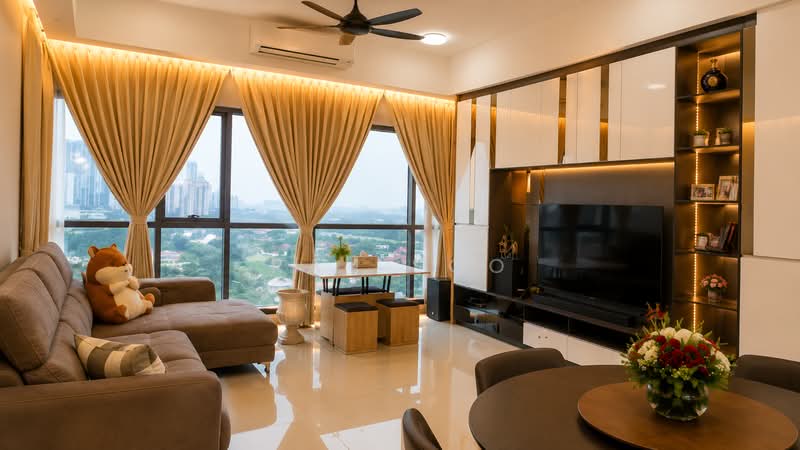 Service Residence for Rent at Tropicana Gardens - Ray Soo - Living Room - PropertyGuru.com.my