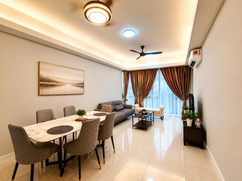 Servis Apartment untuk Disewa di The Sentral Suites - Jay Selvam - Living Room - PropertyGuru.com.my