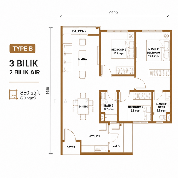 Service Residence for Sale at MH Platinum Residence - Faez Ad - PropertyGuru.com.my