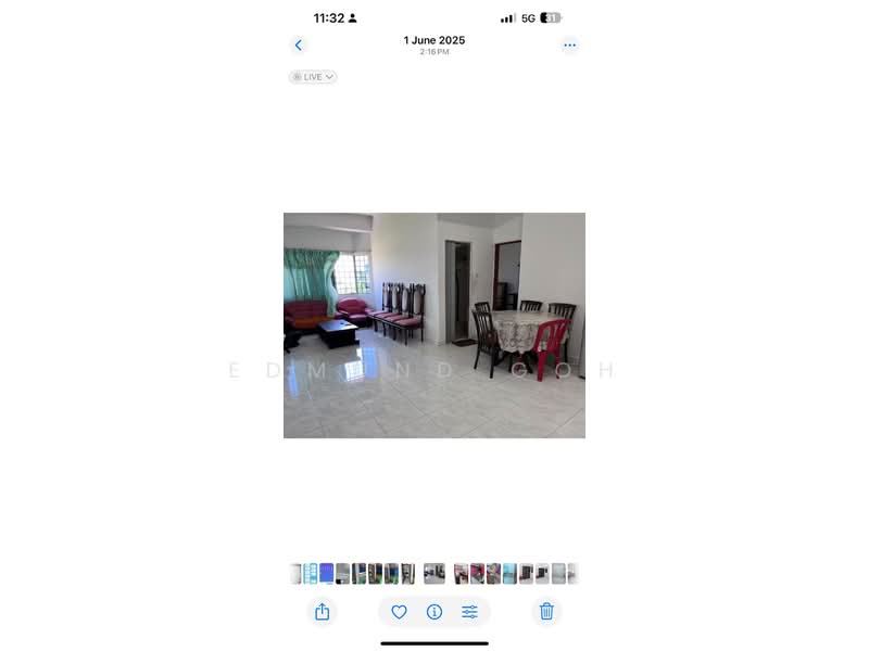 Flat for Rent at Taman Sri Manja - Edmund Goh - Living Room - PropertyGuru.com.my
