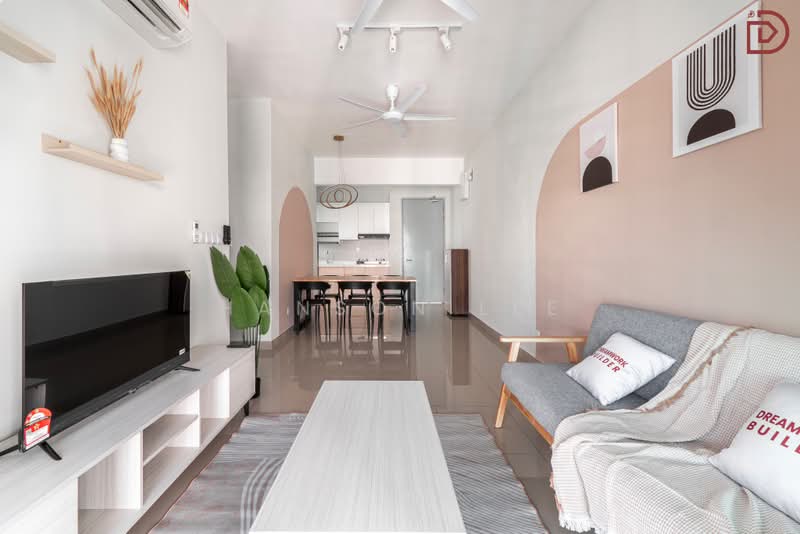 Servis Apartment untuk Disewa di Maxim Risen - Hanson Lee - Living - PropertyGuru.com.my