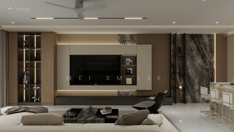 Rumah Banglo untuk Dijual di Bandar Sungai Long (Selangor) - Mei SM Lee - Twin Palms, Sungai Long Living Room - PropertyGuru.com.my
