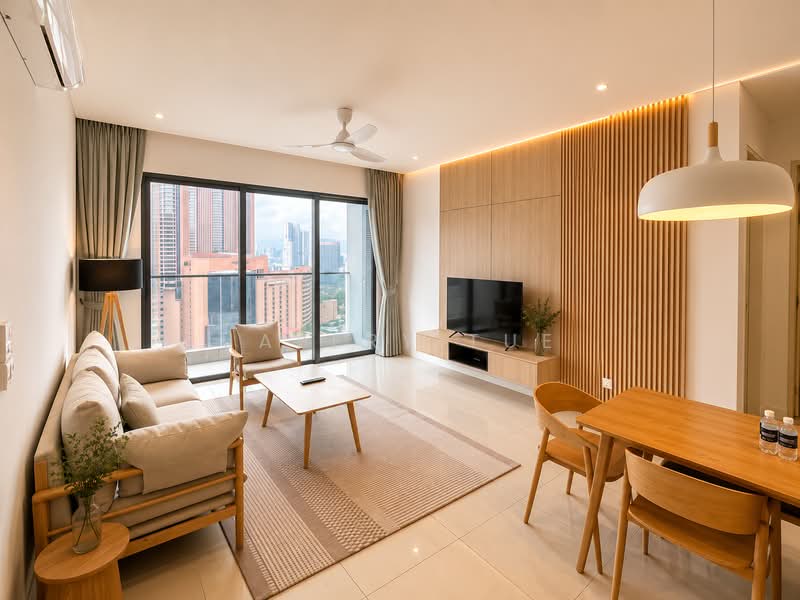 Servis Apartment untuk Disewa di Mitsui Serviced Suites - Jaffry Tue - Living Room - PropertyGuru.com.my