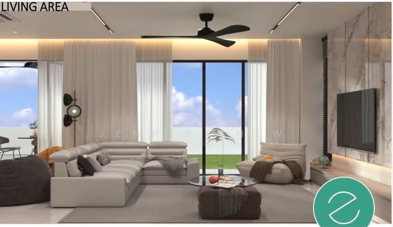 Semi-Detached House for Sale in Shah Alam (Selangor) - Jennie Chew - Living Room - PropertyGuru.com.my