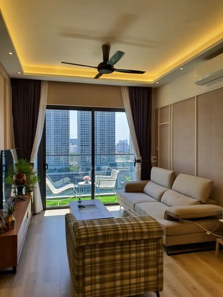Service Residence for Sale at Skyluxe On The Park Bukit Jalil - Kendriic Chong - Living Room - PropertyGuru.com.my