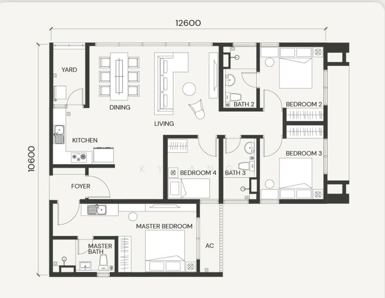 Service Residence for Rent at D'Sini Residences - KY Ang - PropertyGuru.com.my