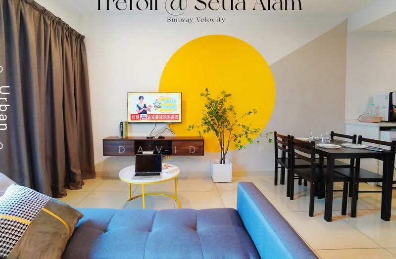 Kediaman Servis untuk Disewa di Trefoil @ Setia City - David Yap - Living Room - PropertyGuru.com.my