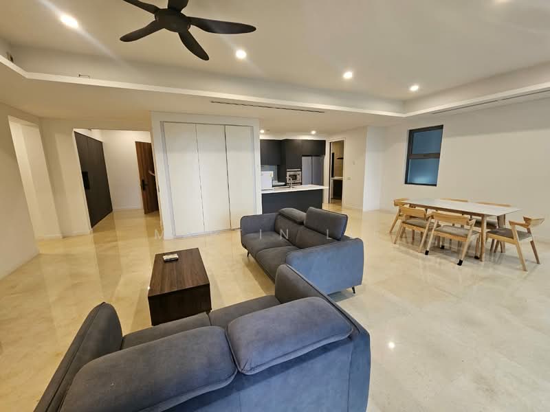 Kondominium untuk Disewa di Cappella Embassy - Martin Lee - Living Room - PropertyGuru.com.my