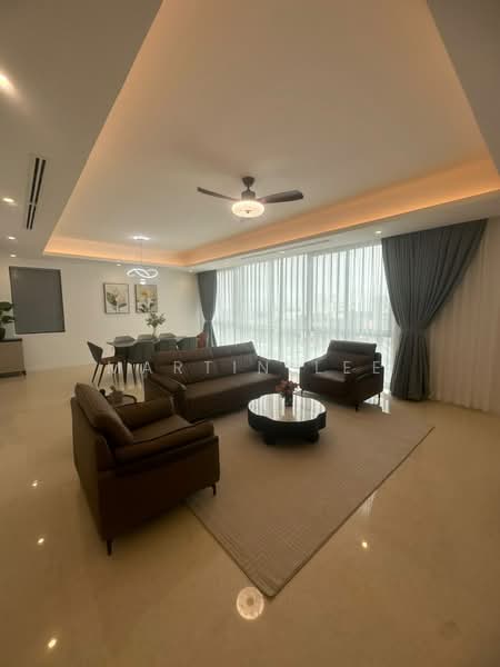 Kondominium untuk Disewa di Cappella Embassy - Martin Lee - Living Room - PropertyGuru.com.my