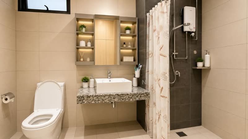 Servis Apartment untuk Dijual di Luminari - Jie Ying - Bathroom - PropertyGuru.com.my