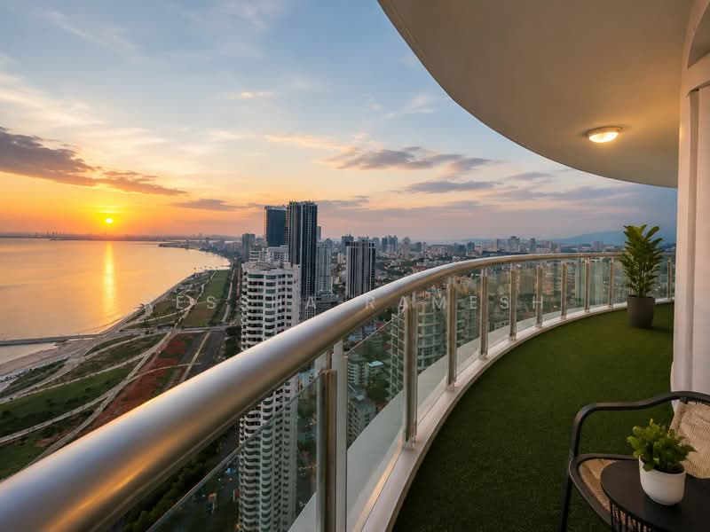 Kondominium untuk Dijual di Gurney Paragon - Ressha Ramesh - Balcony - PropertyGuru.com.my