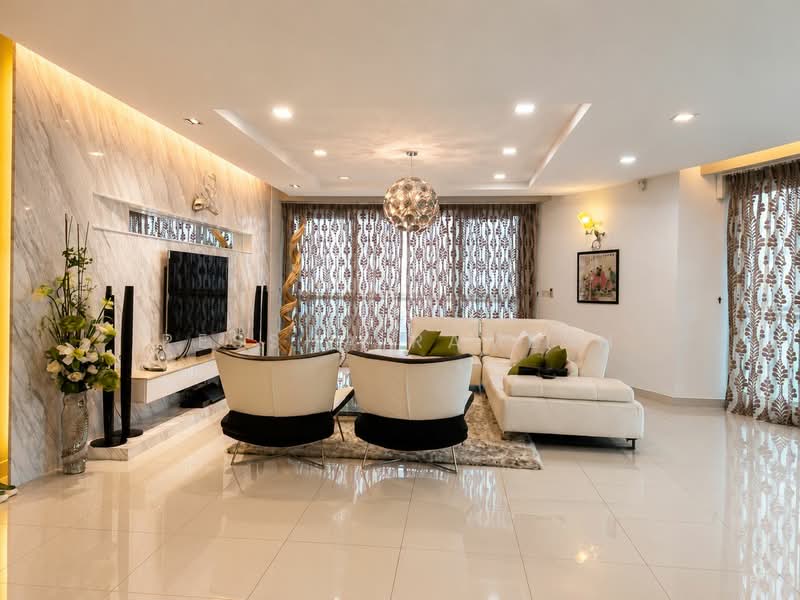 Kondominium untuk Dijual di Gurney Paragon - Ressha Ramesh - Living Room - PropertyGuru.com.my