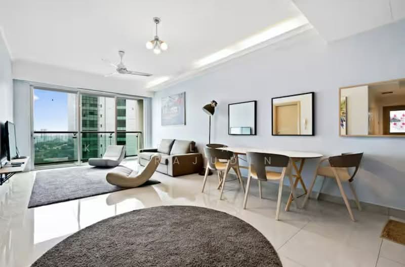 Service Residence for Rent at Solaris Dutamas - Khairil Anwar Sirajudin - Living Room - PropertyGuru.com.my