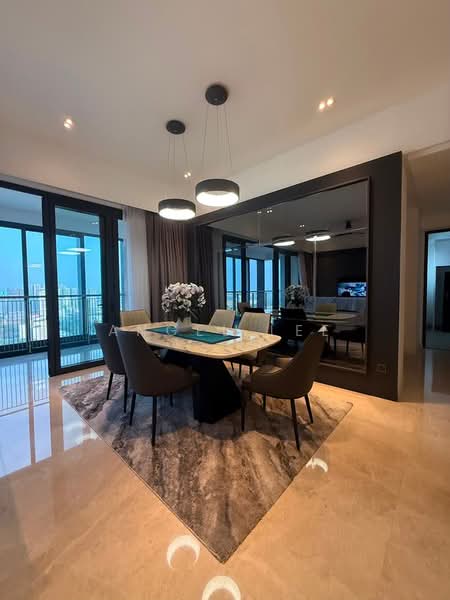 Servis Apartment untuk Disewa di The Astaka @ 1 Bukit Senyum - Angel Lee - Dining Room - PropertyGuru.com.my