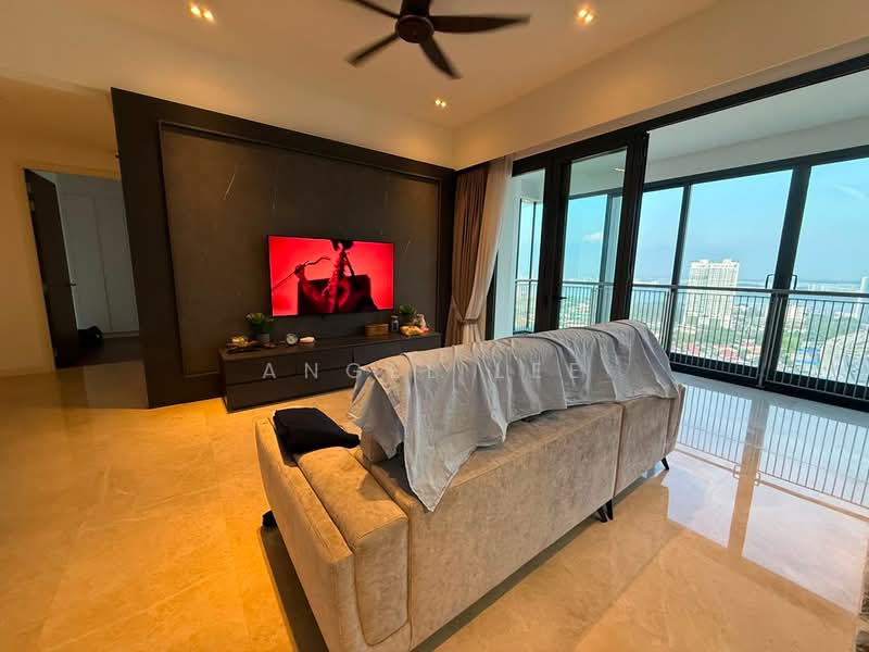 Servis Apartment untuk Disewa di The Astaka @ 1 Bukit Senyum - Angel Lee - Living Room - PropertyGuru.com.my