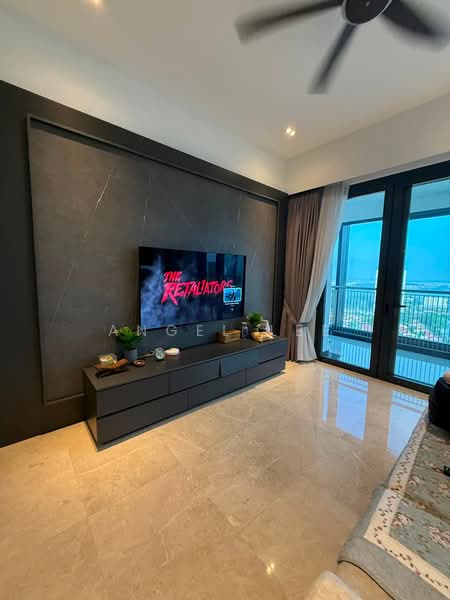 Servis Apartment untuk Disewa di The Astaka @ 1 Bukit Senyum - Angel Lee - Living Room - PropertyGuru.com.my