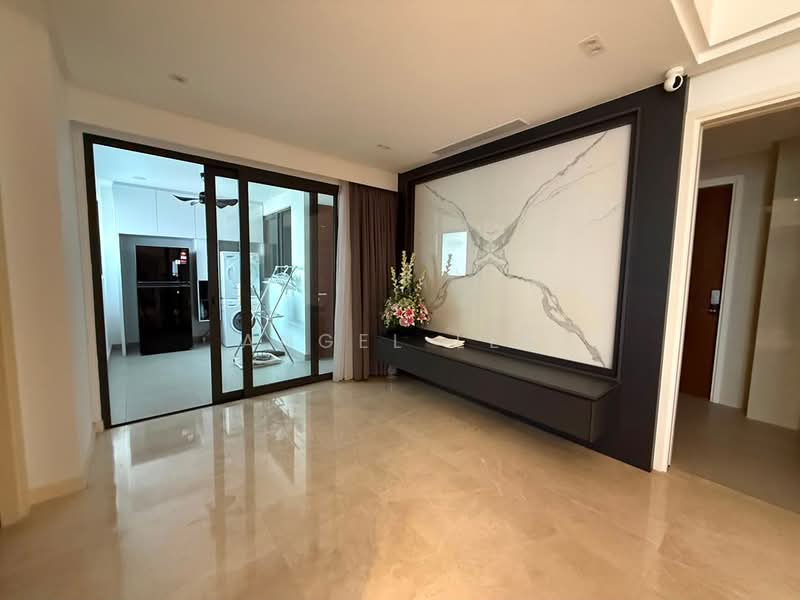 Servis Apartment untuk Disewa di The Astaka @ 1 Bukit Senyum - Angel Lee - Living Room - PropertyGuru.com.my
