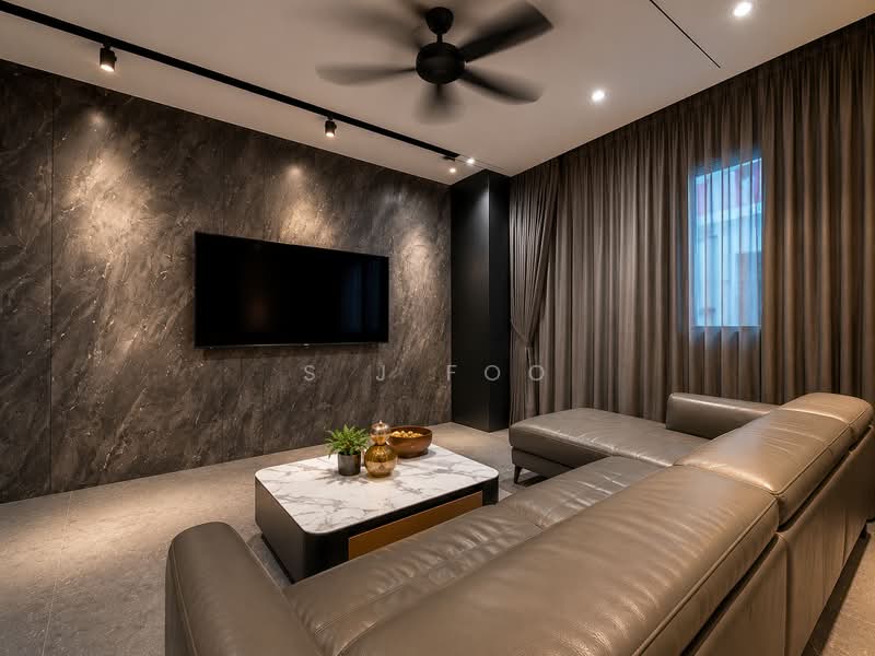 4-storey Terraced House for Sale in Taman Rifle (Ayer Itam) - S J Foo - Living Room - PropertyGuru.com.my