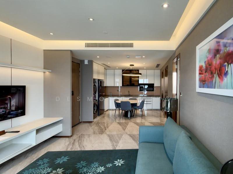 Kediaman Servis untuk Dijual di Imperial Lexis - Desmond Ong - Living Room & Kitchen - PropertyGuru.com.my