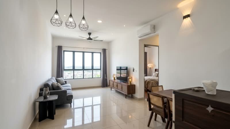 Servis Apartment untuk Disewa di Zentro Residences Serviced Apartment - Shelly Yew - Living Room - PropertyGuru.com.my