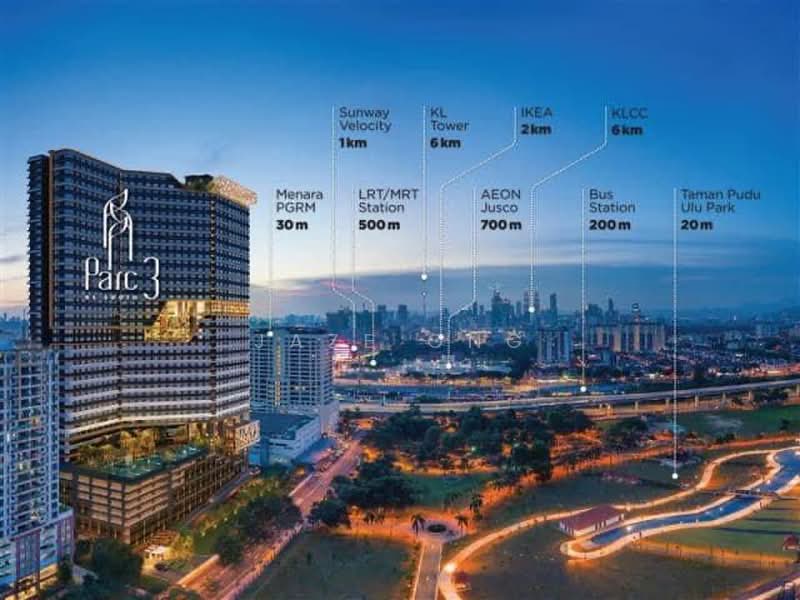 Servis Apartment untuk Dijual di Parc 3 - Jaze Ong - Exterior - PropertyGuru.com.my