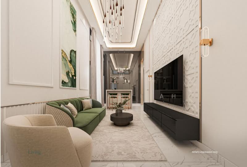 Rumah Teres 1 Tingkat untuk Dijual di Ara Kuda (Tasek Gelugor) - Nur Adiilah - Living Room - PropertyGuru.com.my