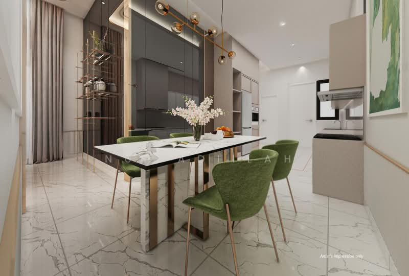 Rumah Teres 1 Tingkat untuk Dijual di Ara Kuda (Tasek Gelugor) - Nur Adiilah - Dining Room - PropertyGuru.com.my