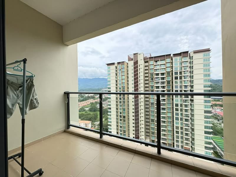 Service Residence for Sale at Elemen Utara KK - Joanne Lee - Balcony - PropertyGuru.com.my