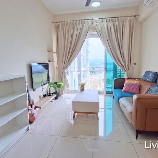 Servis Apartment untuk Disewa di Avenue Garden - Ann Khor - Living Room - PropertyGuru.com.my