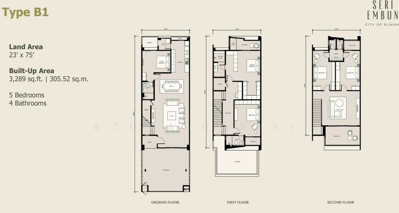 3-storey Terraced House for Sale in Seksyen U15 (Shah Alam) - Azura Hariri - PropertyGuru.com.my