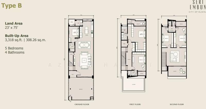 3-storey Terraced House for Sale in Seksyen U15 (Shah Alam) - Azura Hariri - PropertyGuru.com.my