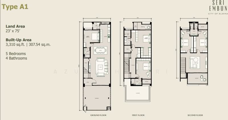 3-storey Terraced House for Sale in Seksyen U15 (Shah Alam) - Azura Hariri - PropertyGuru.com.my