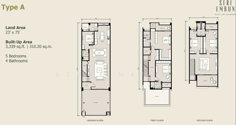 3-storey Terraced House for Sale in Seksyen U15 (Shah Alam) - Azura Hariri - PropertyGuru.com.my