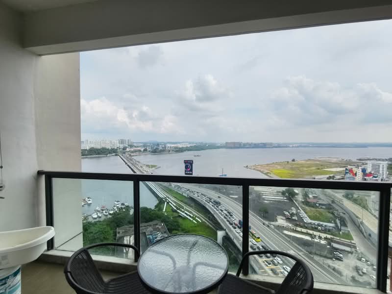 Service Residence for Rent at R&F Princess Cove Phase 1 - Coco Lee - Balcony - PropertyGuru.com.my